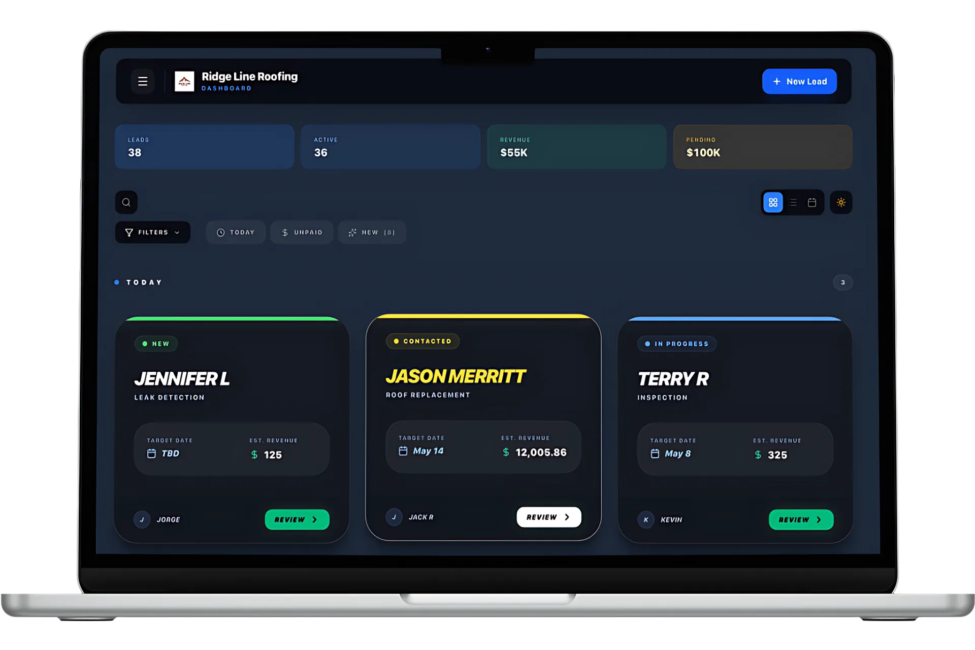 Lead2Project Dashboard